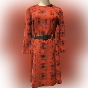 Vintage Mitsukoshi Wool Long Sleeve Dress